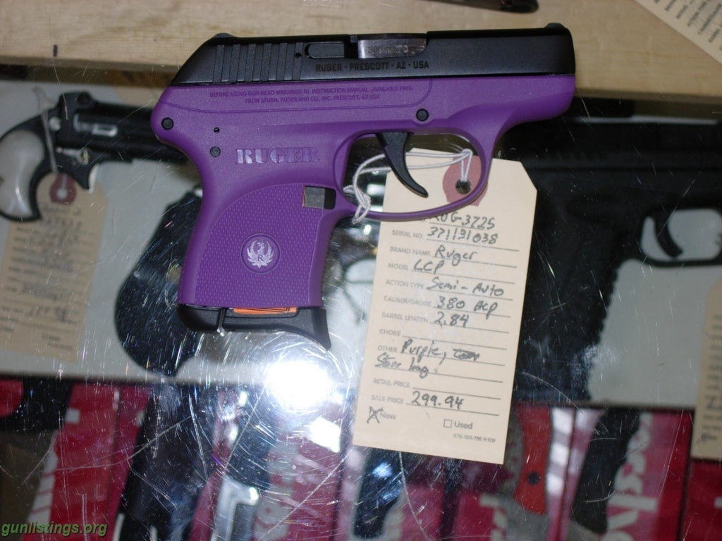 Pistols Ruger LCP 380 Purple