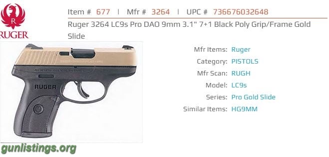 Pistols RUGER LCP GOLD TOP