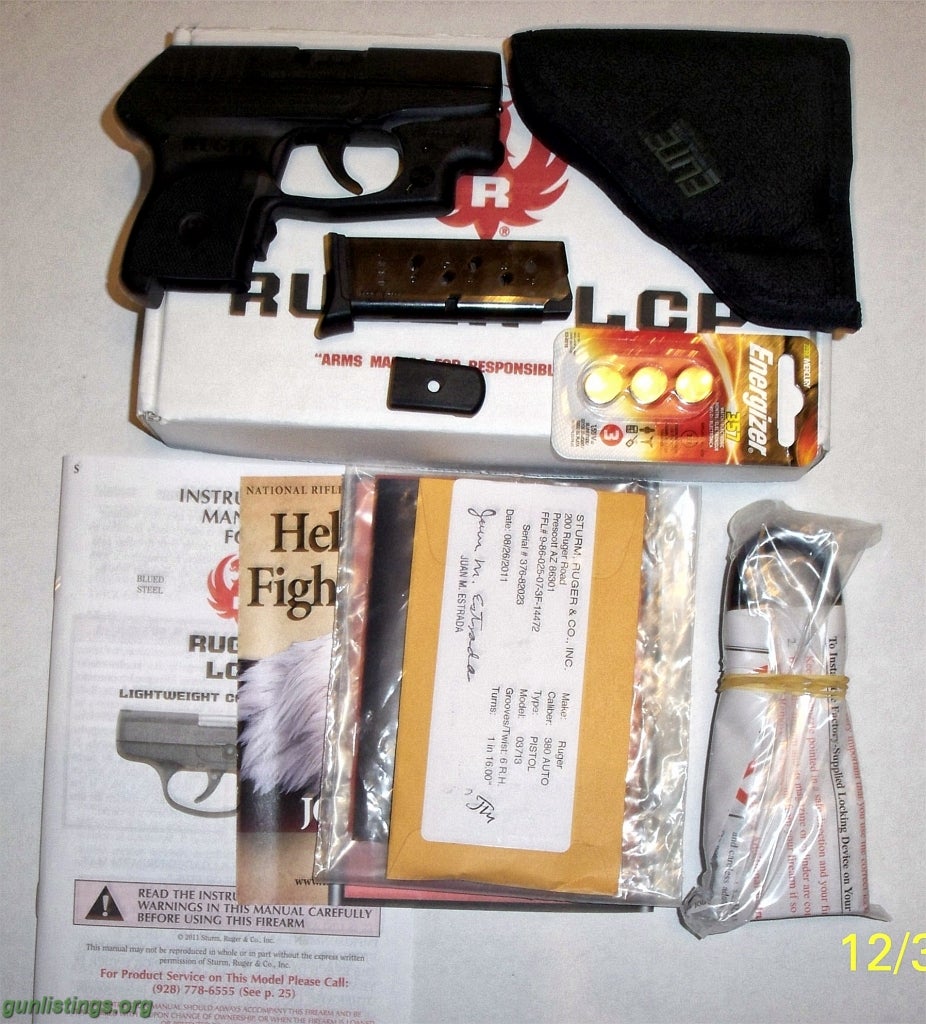 Pistols Ruger LCP W/Crimson Trace