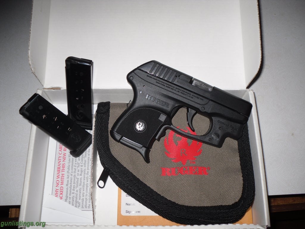 Pistols Ruger LCP W/Crimson Trace Excellent Condition