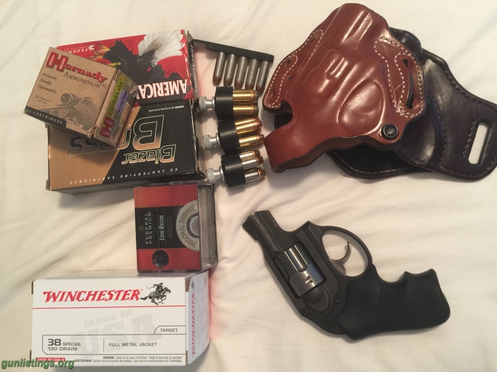 Pistols Ruger LCR .357, Ammo, Holster