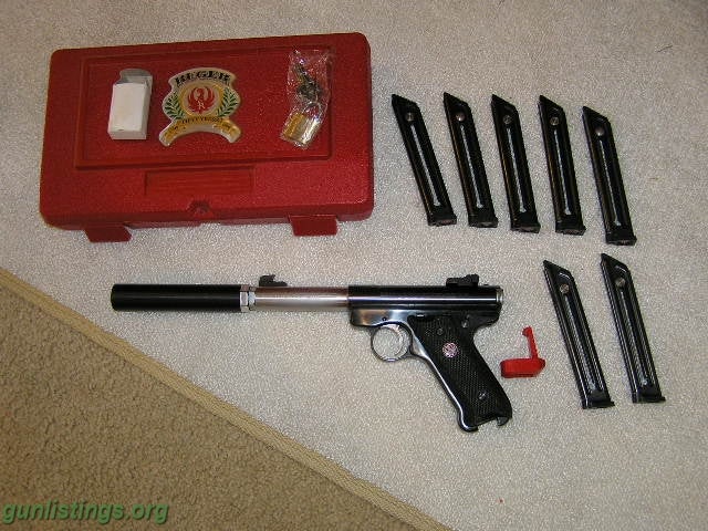 Pistols Ruger Mark Ll 22LR Custom W/ Threaded Barrel