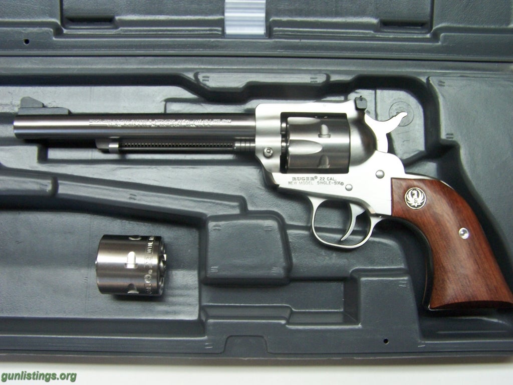 Pistols Ruger Single Six Convertible Stainless 6.5