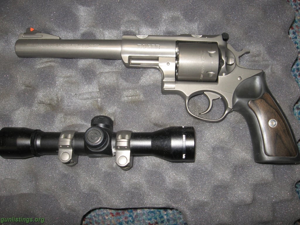 Pistols RUGER STAINLESS SUPER REDHAWK 480 RUGER WITH SCOPE