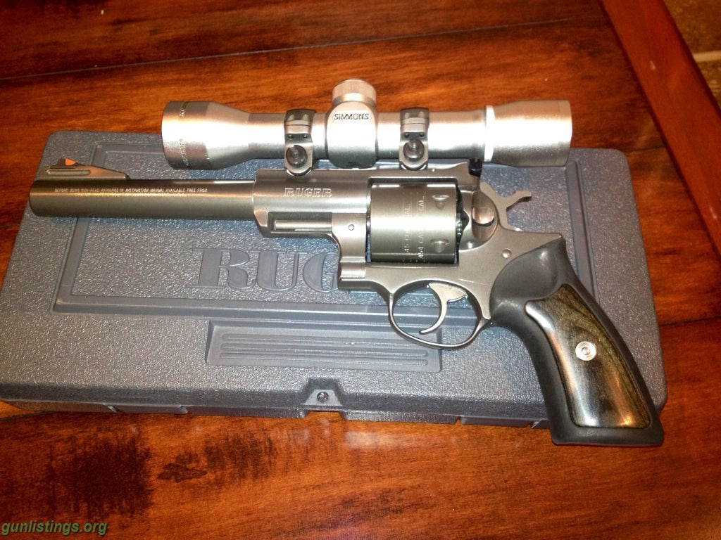 Pistols Ruger Super Redhawk 454 Gray Stainless With Extras