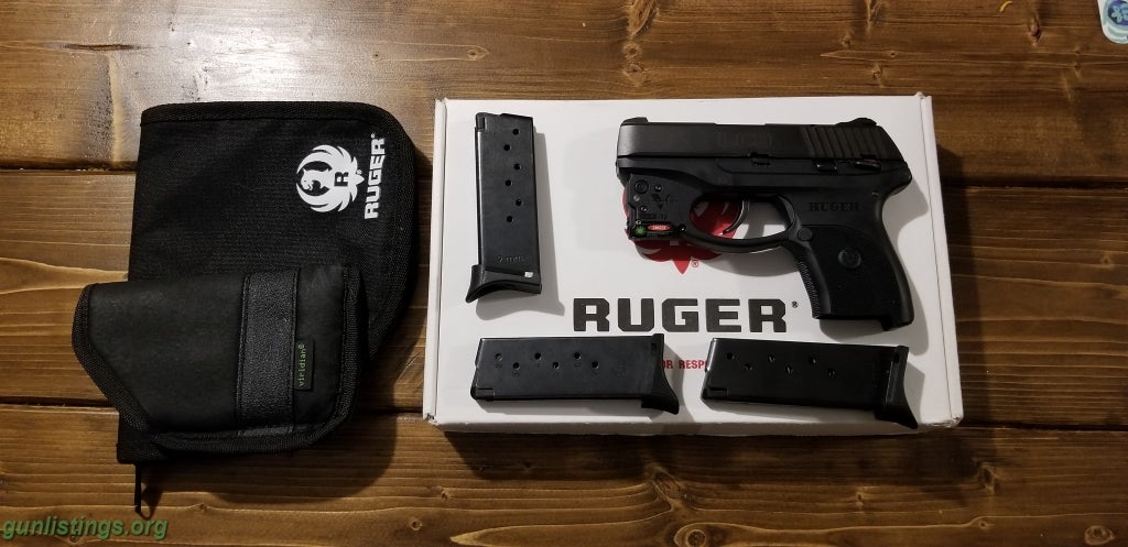 Pistols RugerÂ LC9 9mm With Viridian R5 Green Laser