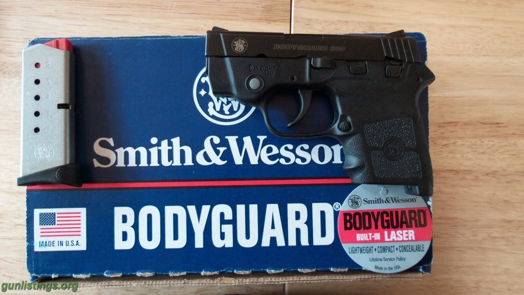 Pistols S & W Bodyguard .380 W/laser