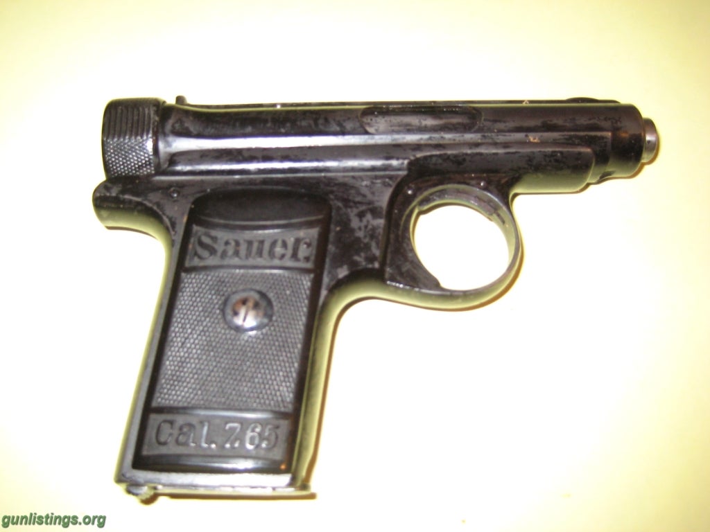 Pistols Sauer Pistol;German Officers 7.65mm