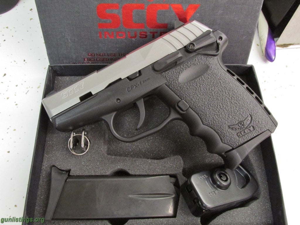 Pistols SCCY CPX1TT CPX-1 Gen 2 9mm 3.1