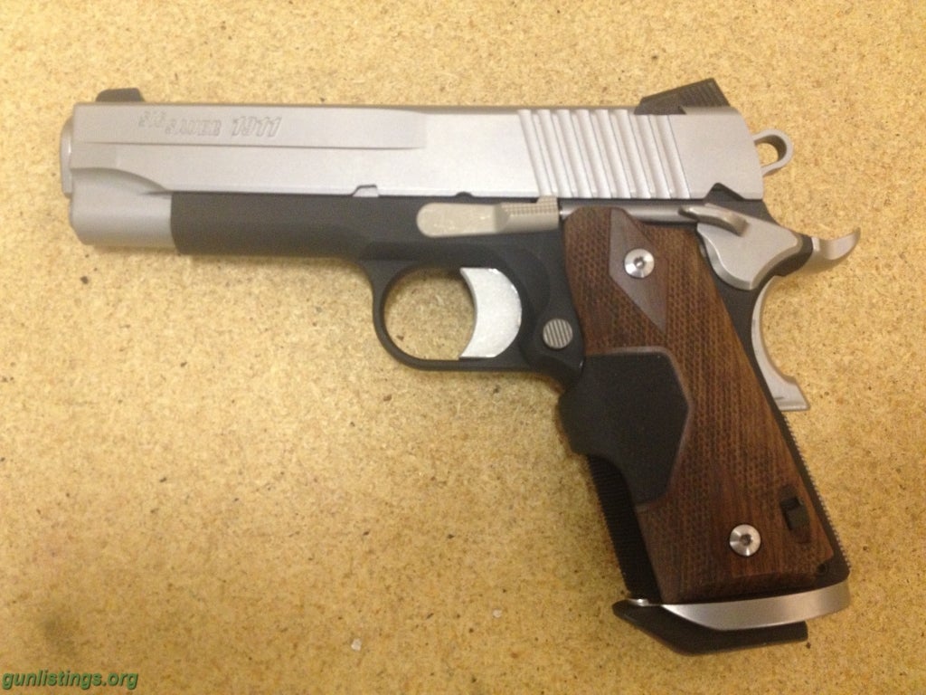 Pistols Sig C3 Compact 1911 With Crimson Trace Grips