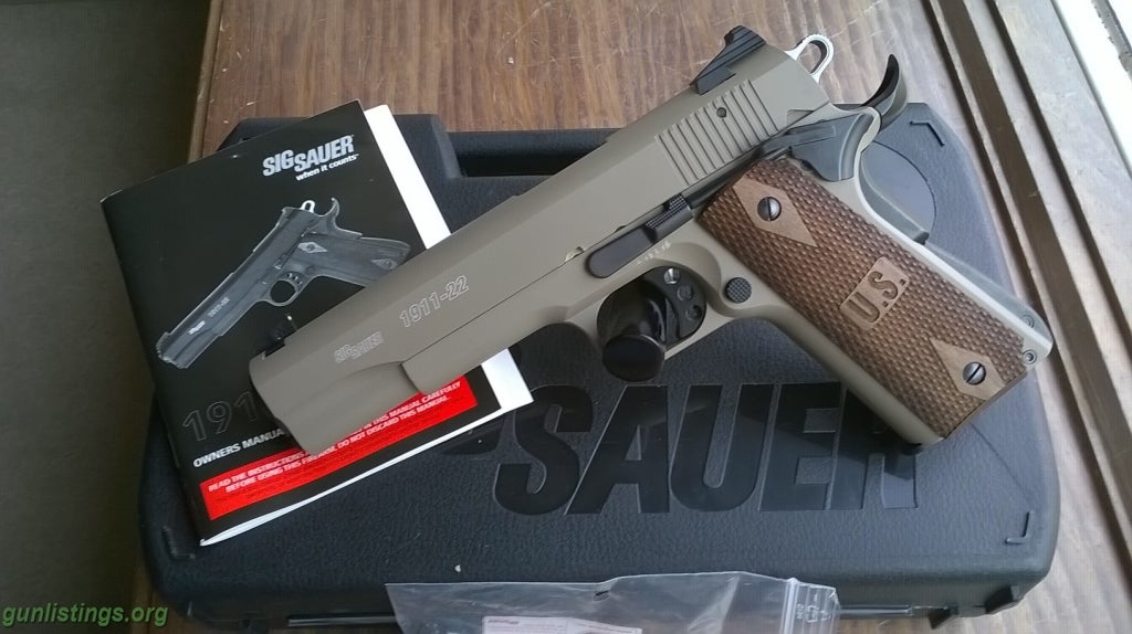 Pistols Sig Sauer 191122FDE 1911 22LR Pistol