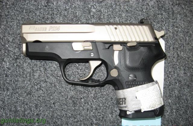 Pistols Sig Sauer P224 .40S&W Nickel Slide W/ Night Sights