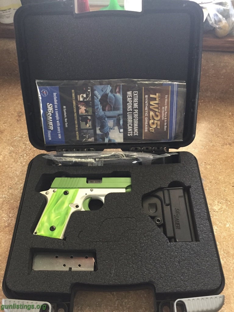 Pistols Sig Sauer P238 Green Envy