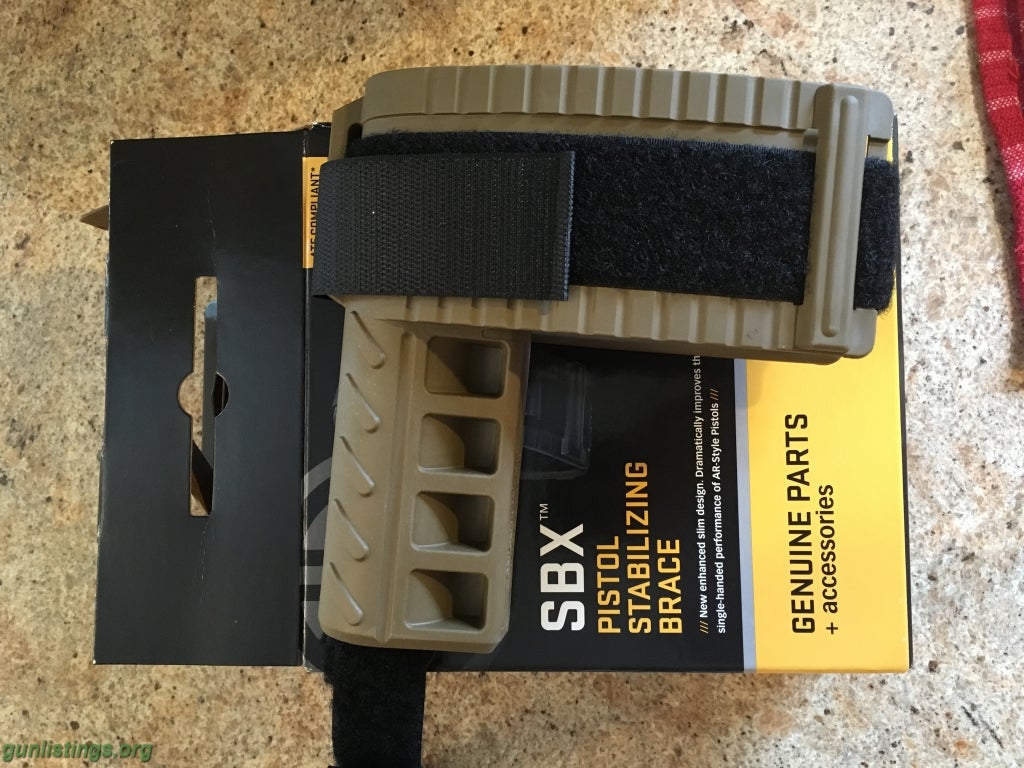 Pistols Sig SBX Pistol Brace FDE