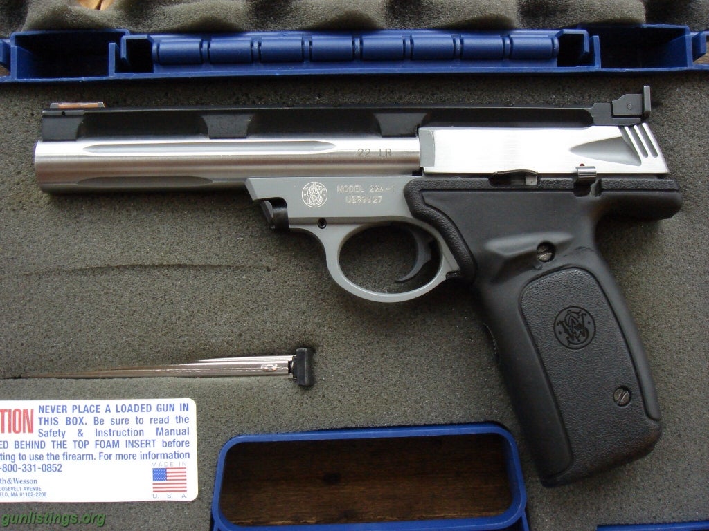 Pistols SMITH &WESSON 22A-1 STAINLESS STEEL .22 Target Pistol