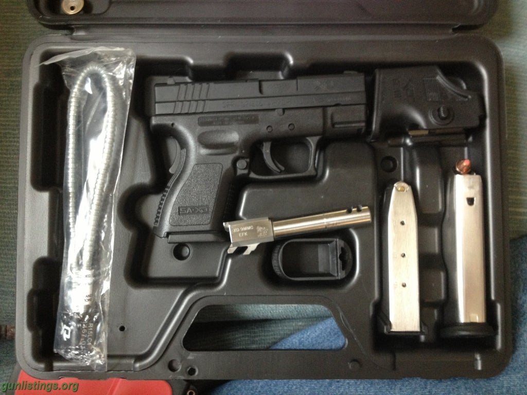 Pistols Springfield XD40 With 9mm Ported Conversion Barrel