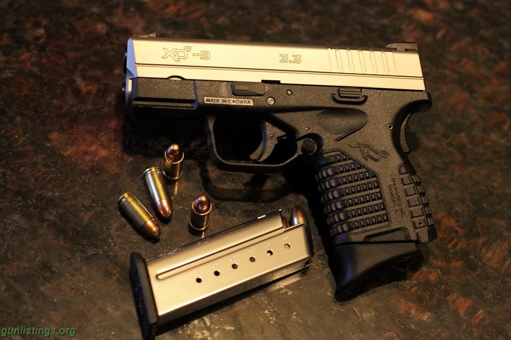 Pistols Springfield XDs 9mm Bitone - BNIB Unfired - Package
