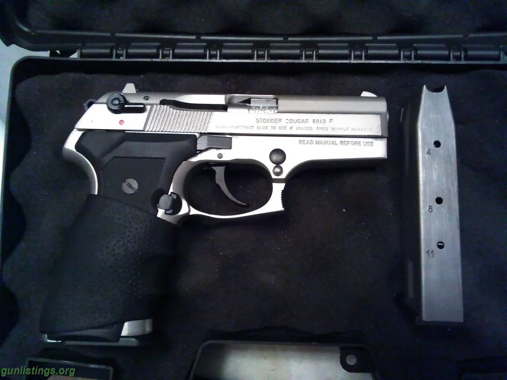 Pistols Stoeger Cougar 8040f Silver