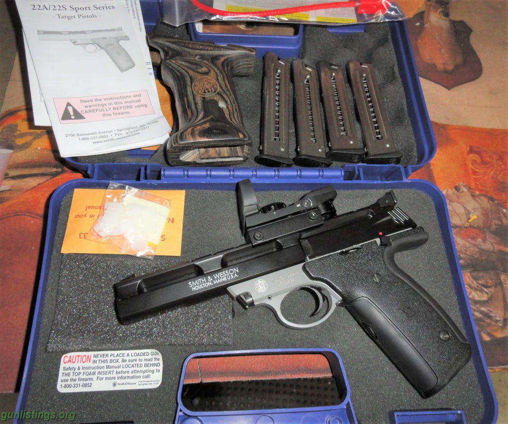 Pistols S&W 22A Semi-auto 22LR Target Pistol