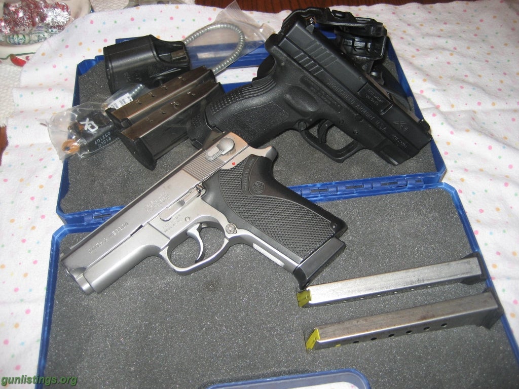 Pistols S&W 45 And XD 9mm