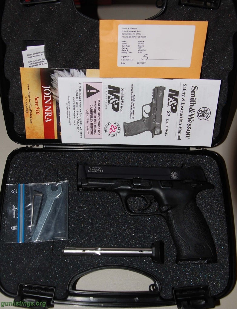 Pistols S&W M&P 22 Handgun 22LR