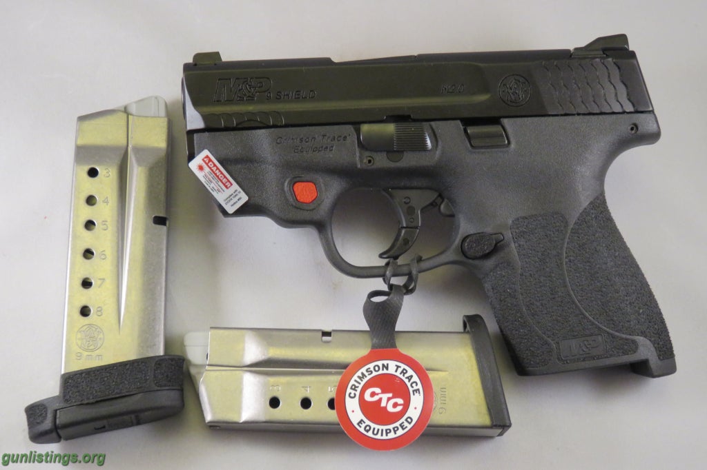 Pistols S&W M&P Shield W/ Crimson Trace Laser