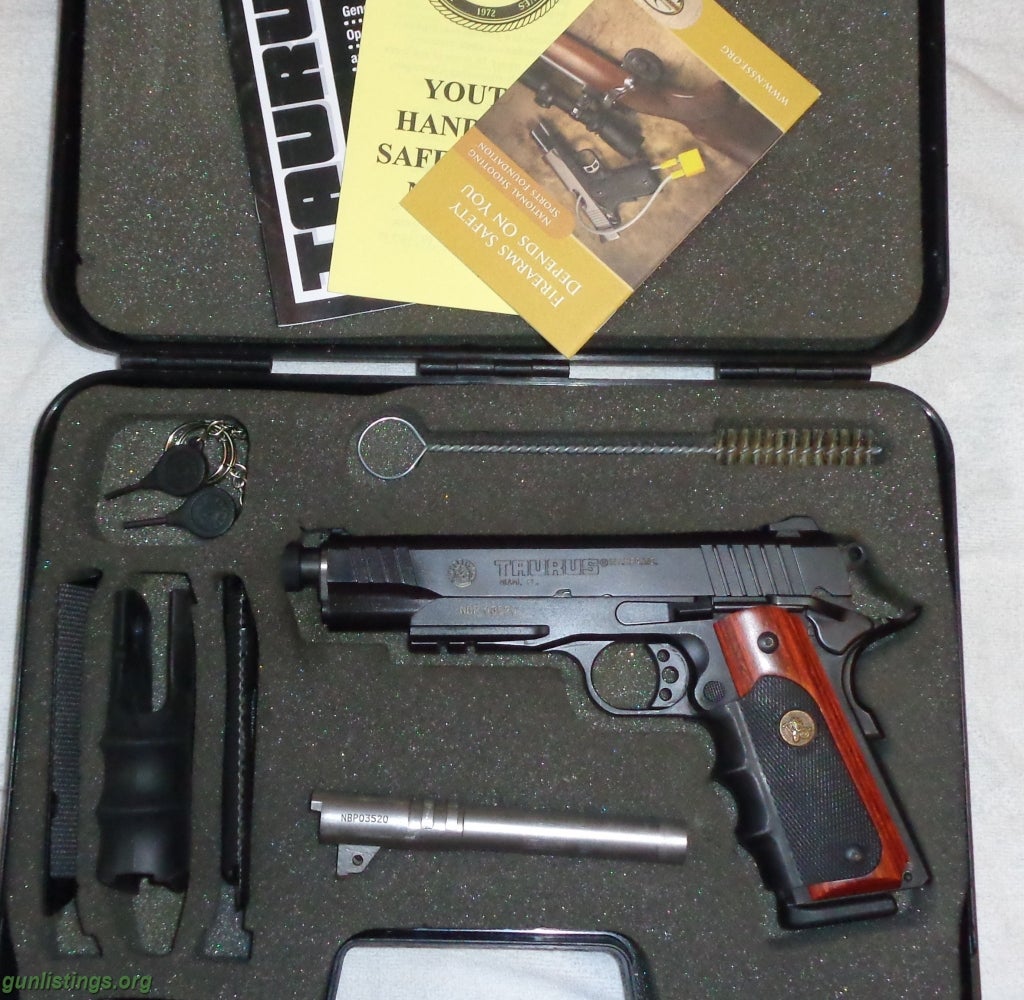 Gunlistings.org - Pistols TAURUS .45 ACP 1911 Tactical, Threaded Barrel ...