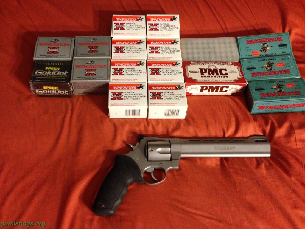 Pistols TAURUS 454 CASULL RAGING BULL SS WITH AMMO