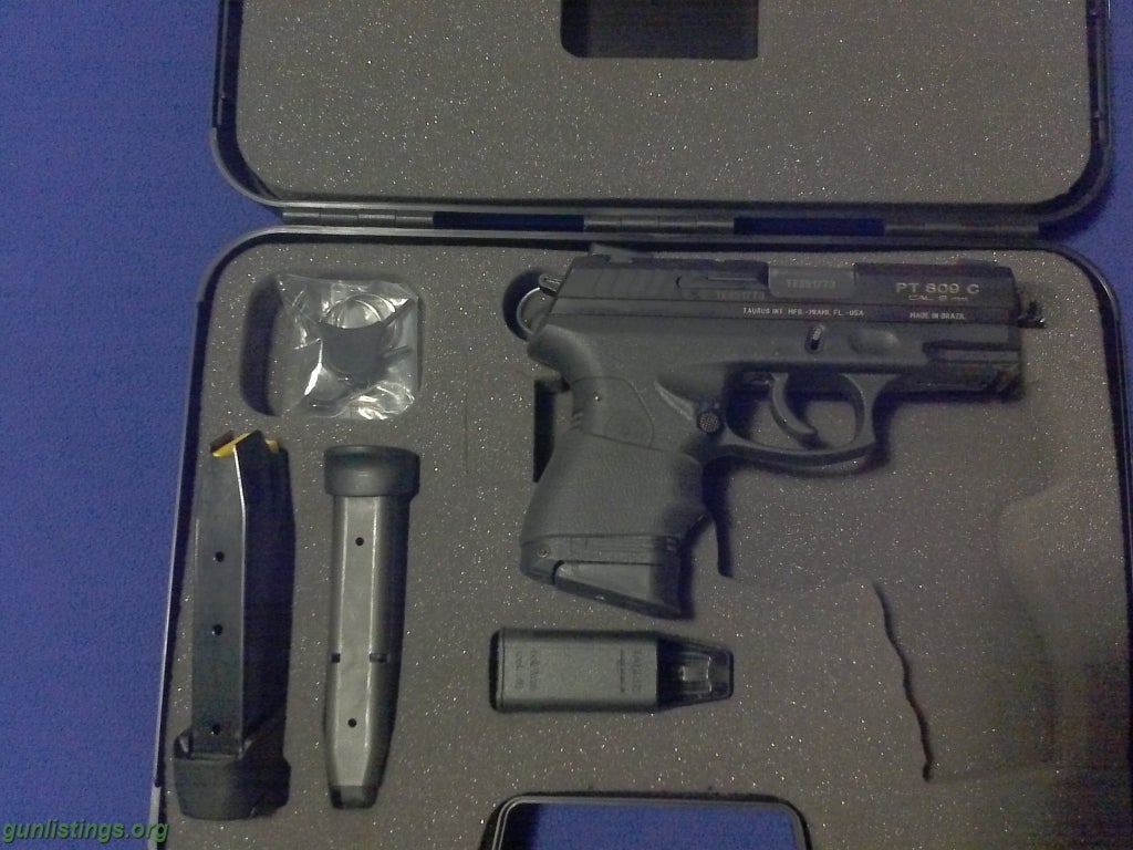 Pistols Taurus 809c With 3 Mags