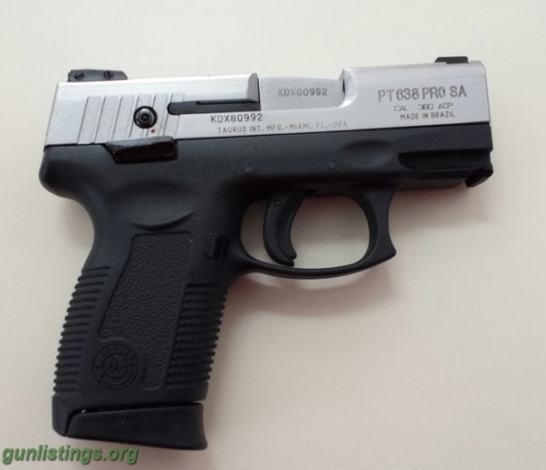 Pistols Taurus PT-638 PRO SA ~  .380 ACP