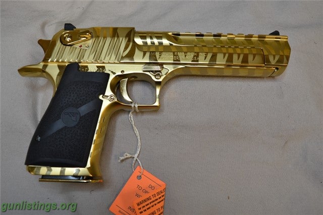 Pistols Titanium Gold Desert Eagle .50AE Pistol