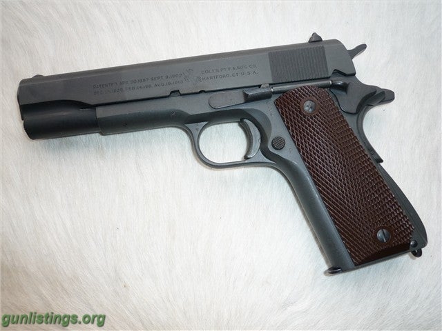 Pistols Unissued 1945 WWII Colt 1911A1 45 Auto