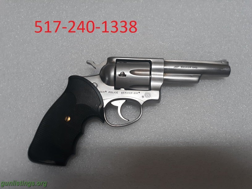 Pistols Used Ruger Police Service Six 357 Magnum