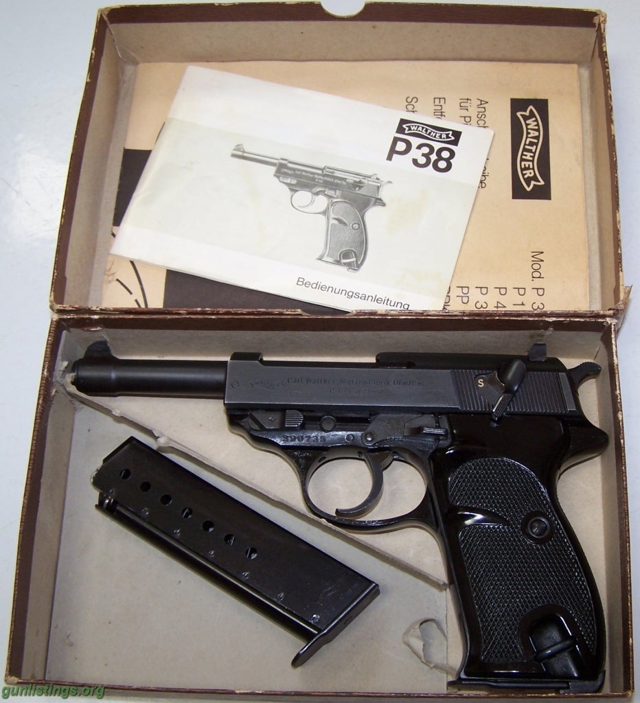 Pistols Walther P38 German 9MM By Interarms         1976 Prod