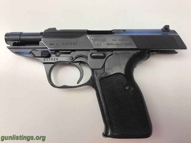 Pistols Walther P5 9mm