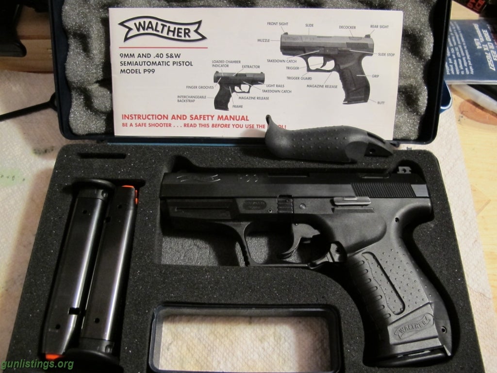 Pistols Walther P99 40 Cal