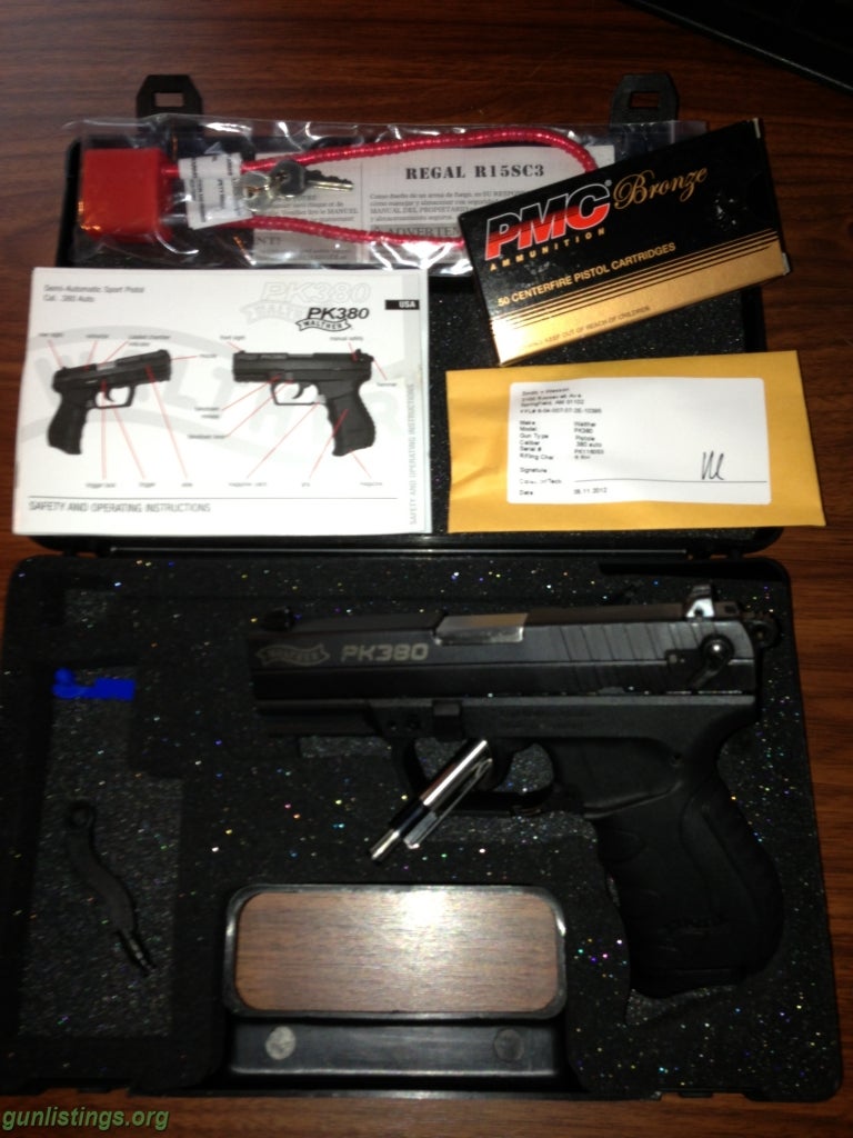 Pistols Walther PK380 With 2 Extra Mags And Box Of Ammo