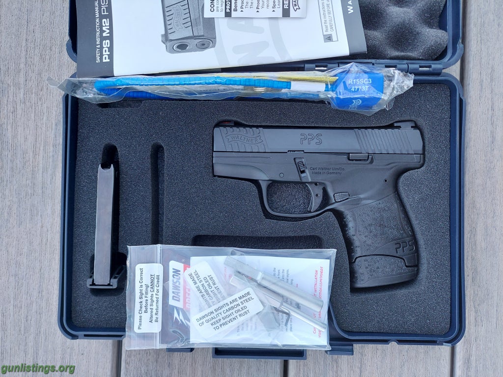 Pistols Walther PPS M2 With Dawson Sights