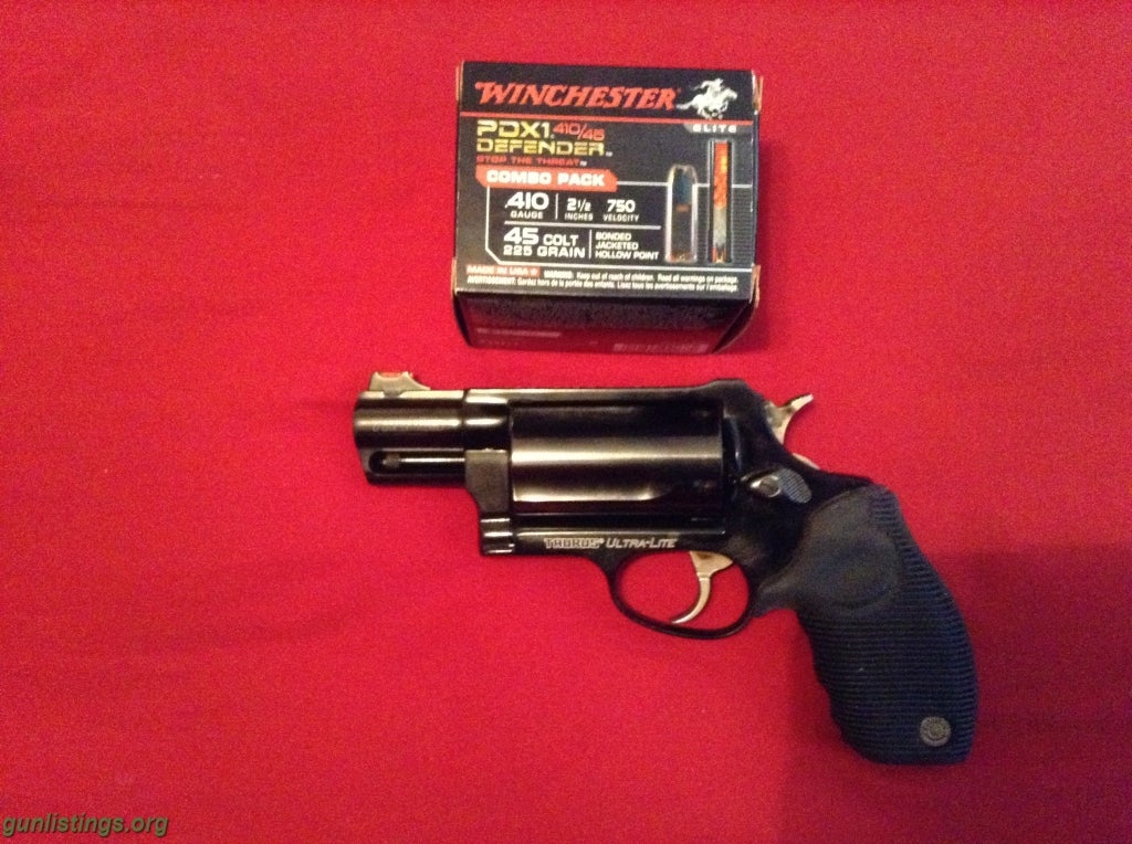 Pistols WTT Taurus Public Defender 45/410 Ultra Lite.