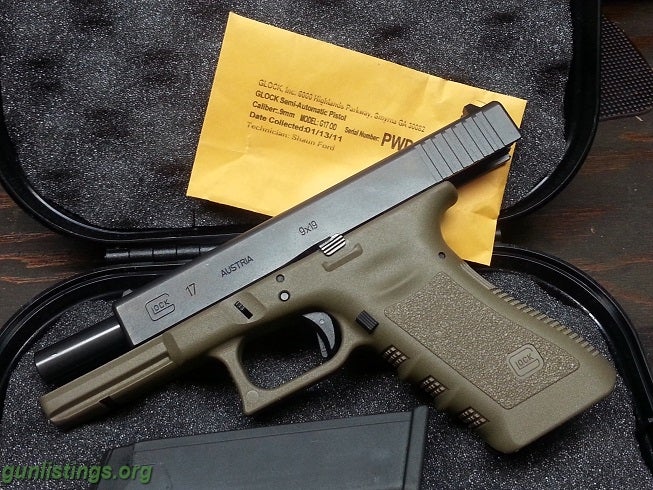 Pistols Wtt/s Glock 17 3rd Gen ORIGINAL OD GREEN