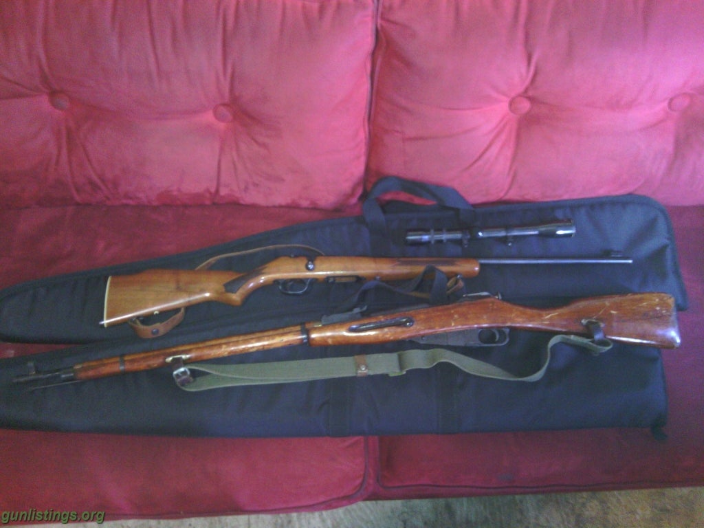 Rifles .22 Magnum Marlin Firearms. And 7.62x54 Mosin Nagant