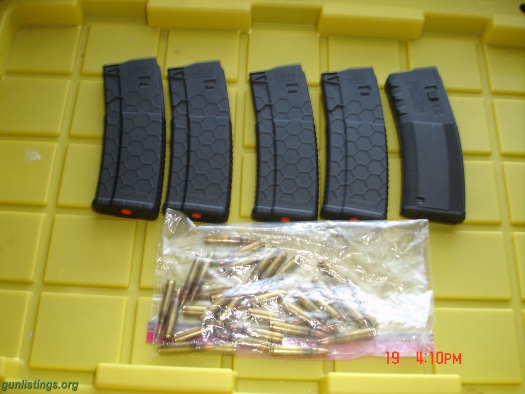 Rifles 30 Round Mags- 5 W/5.56