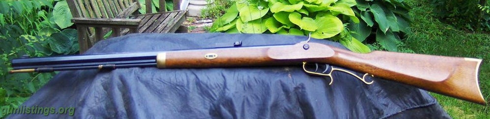 Rifles 50 Cal CVA Hawken Rifle, Super Shape. Adjustable Site