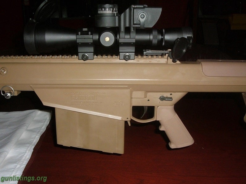 Rifles Barrett -- M107A1 50 BMG SCOPE/BORS PKG.