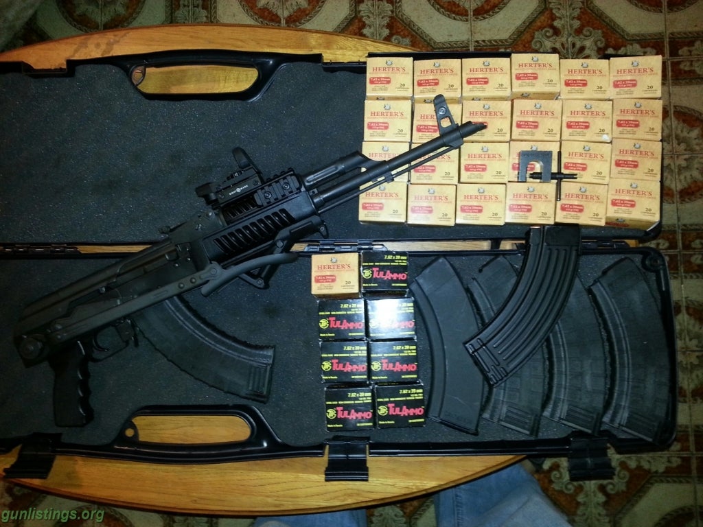 Rifles AK-47 Underfolder W/ Tons Of Accessories