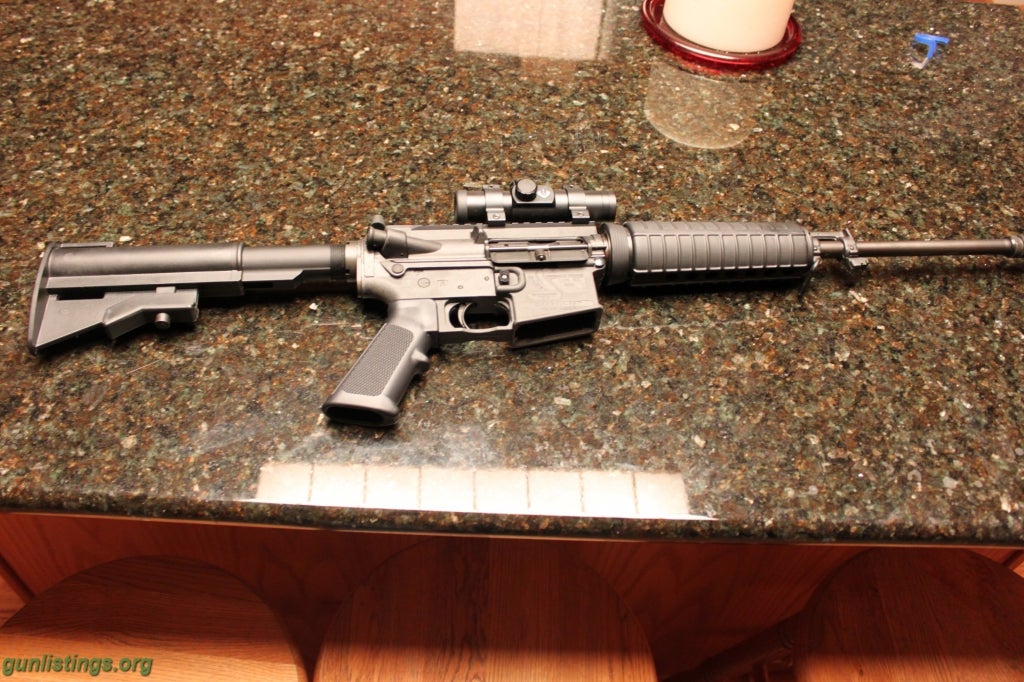 Rifles AR 15 Bushmaster Carbon With A Scope