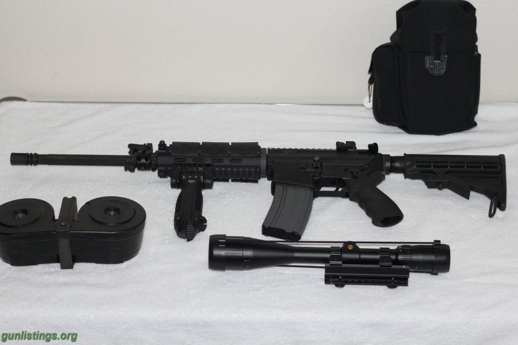 Rifles Bushmaster AR 15 Modular Carbine With 100 Rd Drum