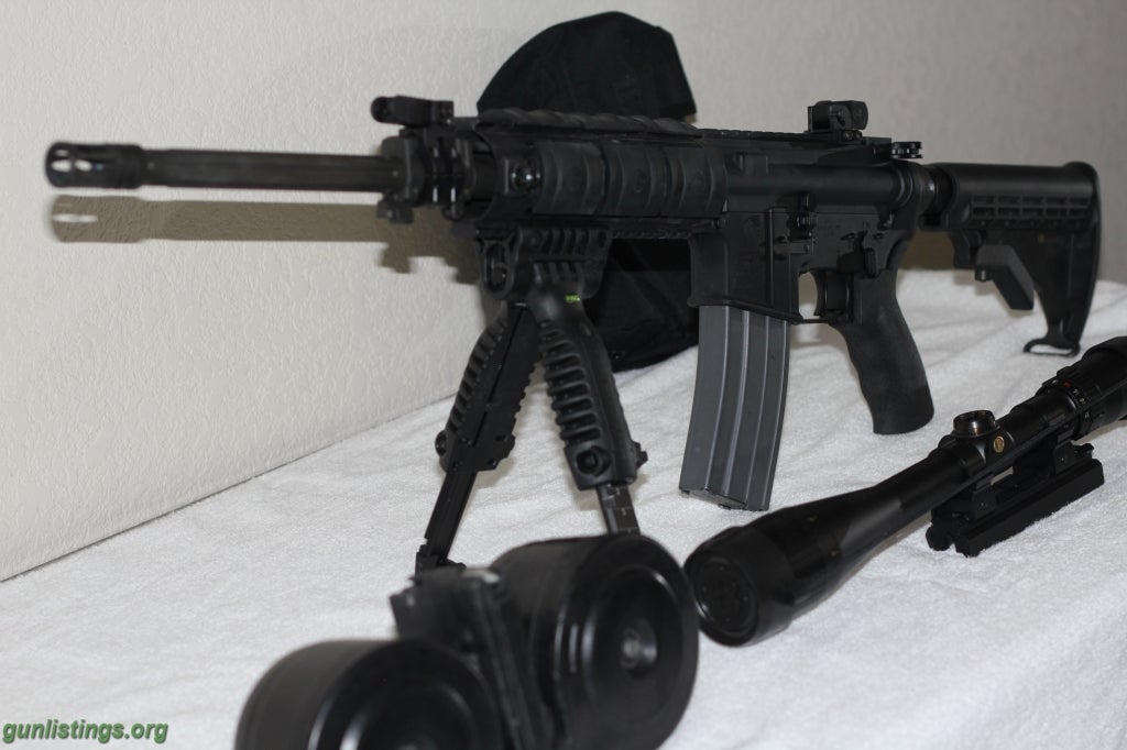 Rifles Bushmaster AR 15 W/ Accessories