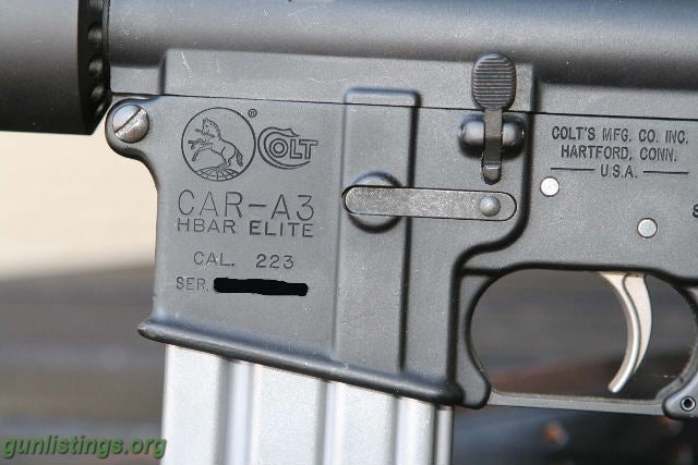 Rifles Colt AR15 HBAR Elite CAR-A3