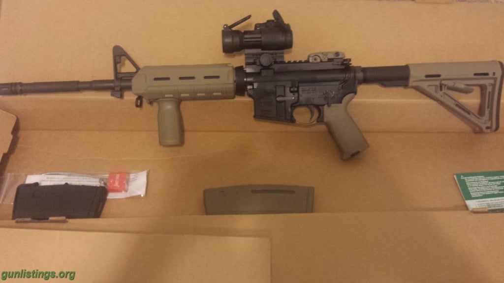 Rifles Colt M4 AR-15, 556, W/aimpoint Site, Magpul Gear